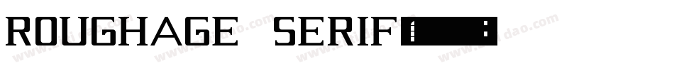 Roughage Serif字体转换